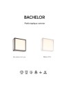 BACHELOR * PLAFÓN/APLIQUE EXTERIOR GRIS OSCURO LED IP65 - 14W - 3000K